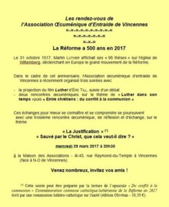 La Réforme a 500 ans en 2017